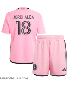 Inter Miami Jordi Alba #18 Echipament de Fotbal Replică 2024-25 Copii Acasa (+ Șorturi)